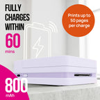 Nelko PP01 2x3 Portable Photo Printer with 20 Sheets, White