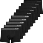 Fullluwaa Mens Boxers Cotton 10 Pack, No Scratch, Breathablee and Soft