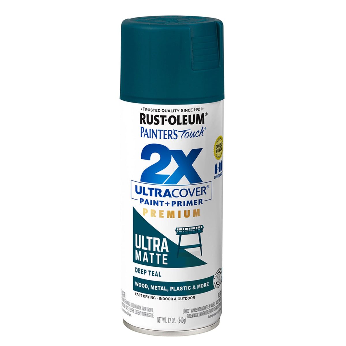 Rust-Oleum 334023-6PK Painter's Touch 2X Ultra Cover Spray Paint, 12 oz, Gloss Almond, 6 Pack