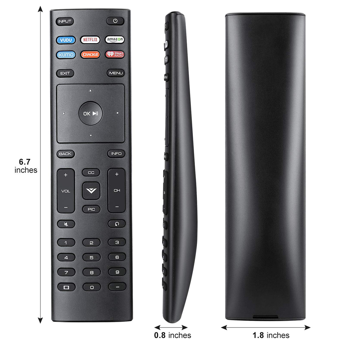 for JVC-TV-Remote-Control, Universal Replacement RM-C3338 for JVC Smart TV