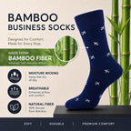 WeciBor Men's Bamboo Seamless Socks 6/12 Pack