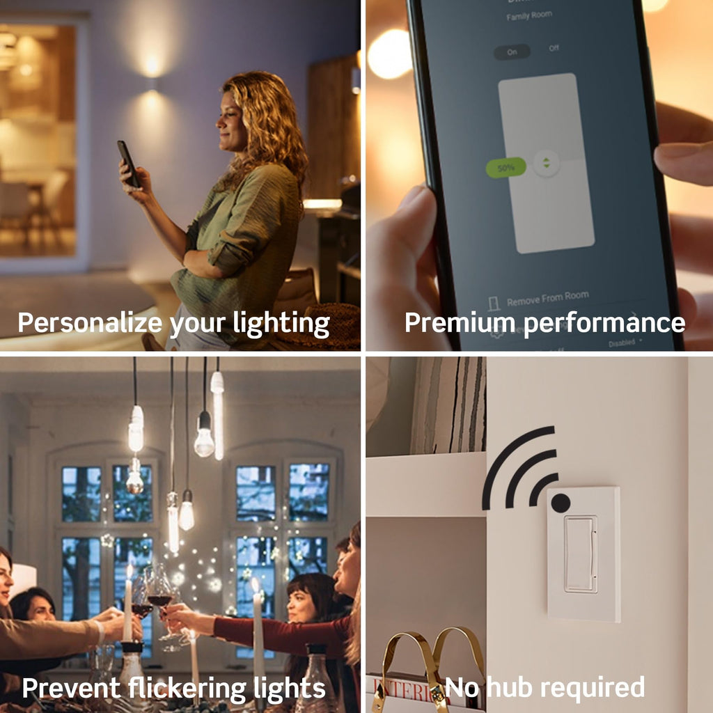 Leviton Decora Smart Switch, Wi-Fi, D315S-1RW, White
