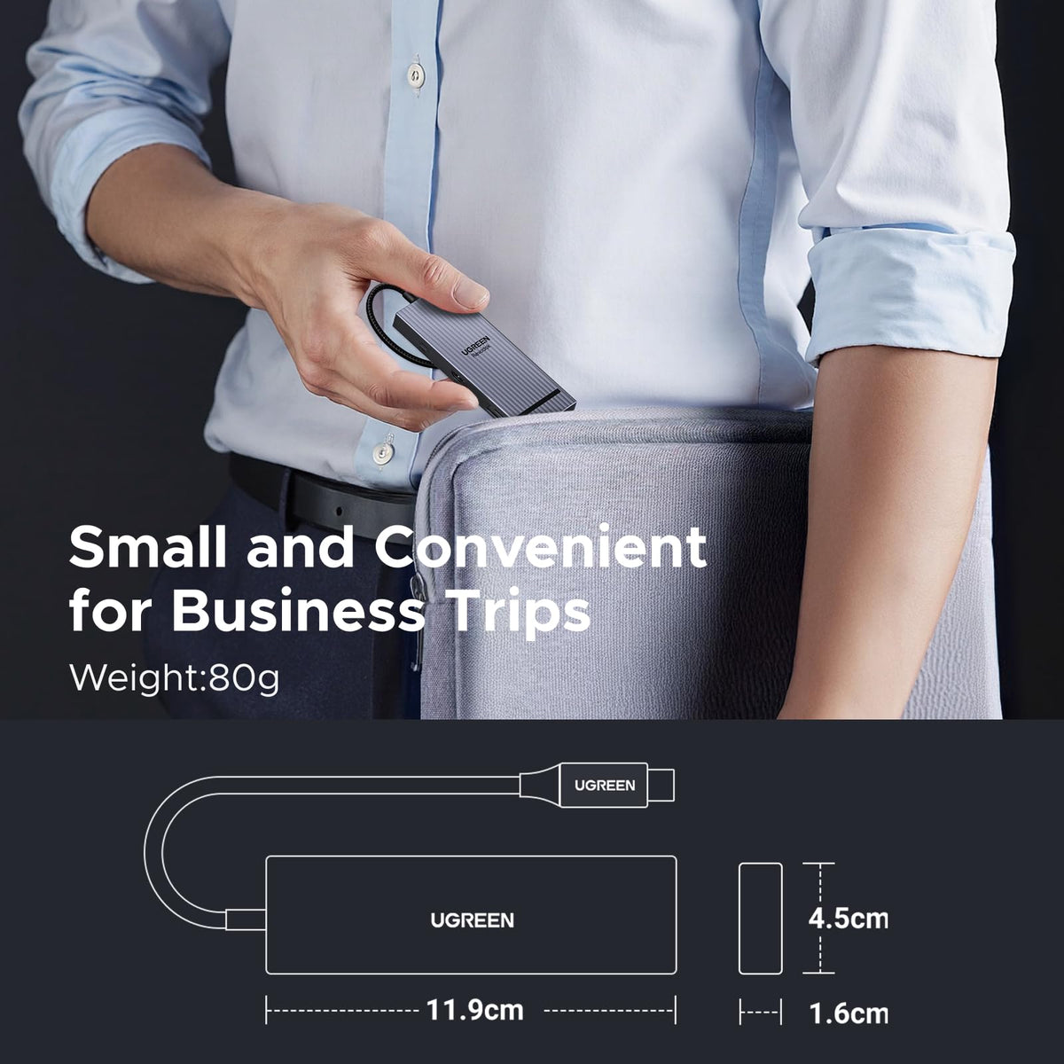 UGREEN USB C Hub, 9 in 1 Ethernet Adapter 4K@60Hz HDMI Docking Station