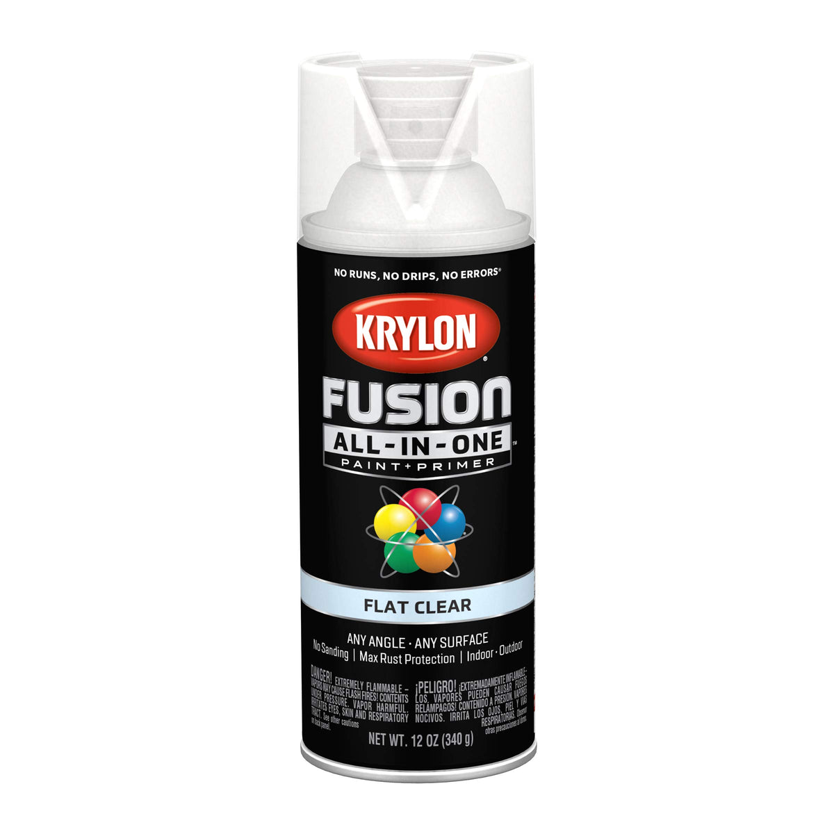 Krylon Fusion All-In-One, Metallic, Black Stainless Steel, 12 oz
