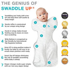 Love To Dream Swaddle Up, S 3.5-6kg, Olive Twigs, 1.5 Tog