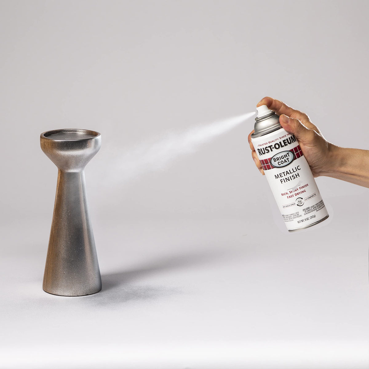 Rust-Oleum Stops Rust Bright Coat Metallic Spray Paint, Aluminum