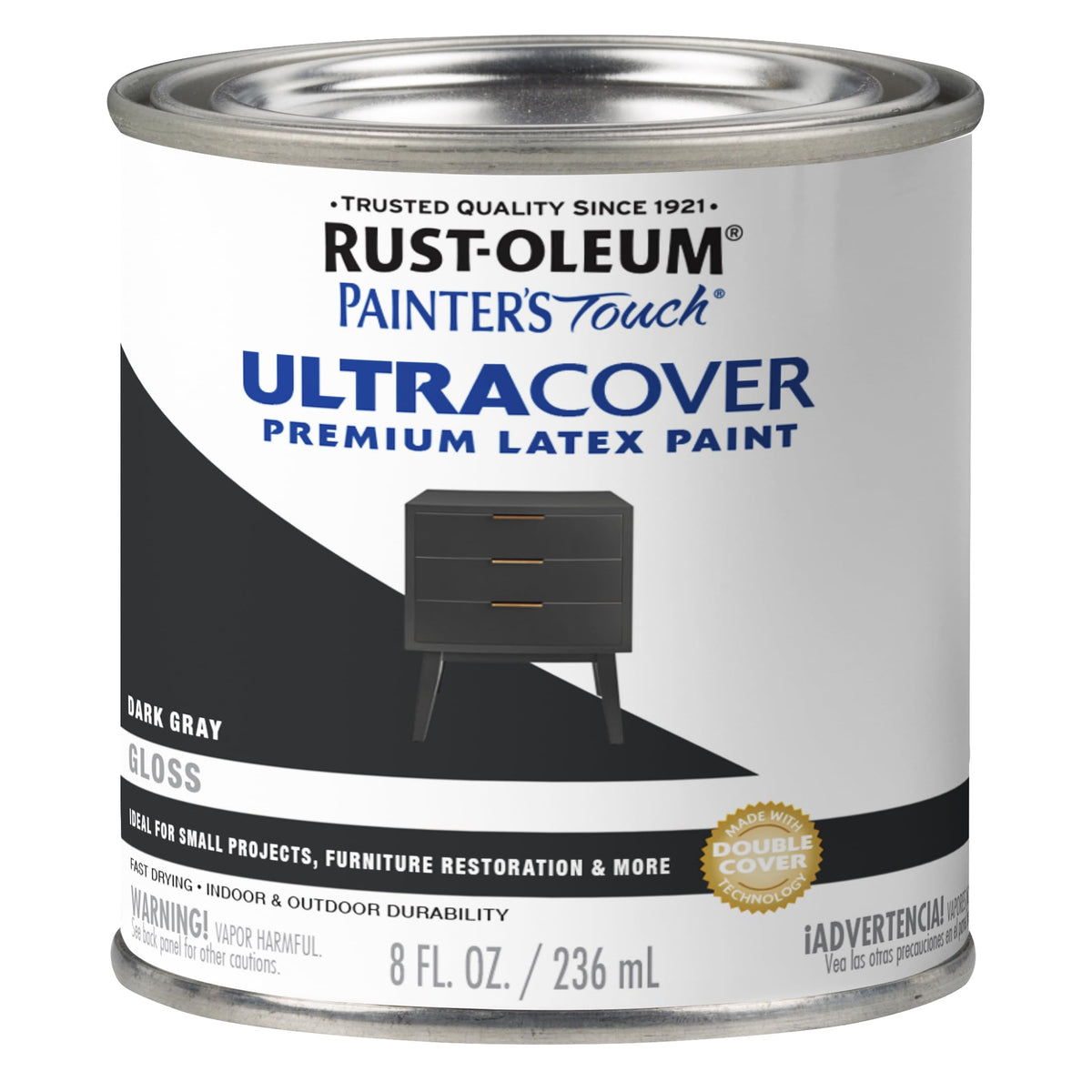Rust-Oleum Painter's Touch Latex Brush-On Paint, Flat Black