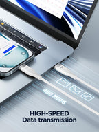 USB C to USB C, 100W 5A Fast Charging Cable [2Pack/2M] USB Type C Charger Fast Charge Lead Usbc to Usbc Cable for iPhone 15 16 17 Pro Max Plus iPad Pro MacBook Samsung Galaxy S23 S22 S24 S25 Ultra etc