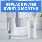 Brita Standard Pitcher and Dispenser Replacement Water Filters, White, 4