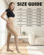 HOWIN Fleece Lined Tights Winter Thermal Tights for Women Fake Translucent