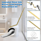 Hibbent Universal Metal Front Mount Toilet Handle Replacement Kit