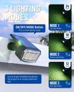 AUDERWIN Solar Spot Lights Outdoor Waterproof, 6 Packs, Neutral White