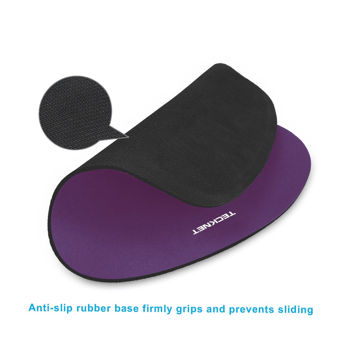 TECKNET 3 Packs Mouse Mat Wrist Support, Mouse Pad with Memory Foam Rest