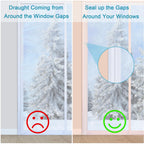 Draft Excluder Tape for Windows Doors, Removable Weather Seal, 3.5cm x 10m
