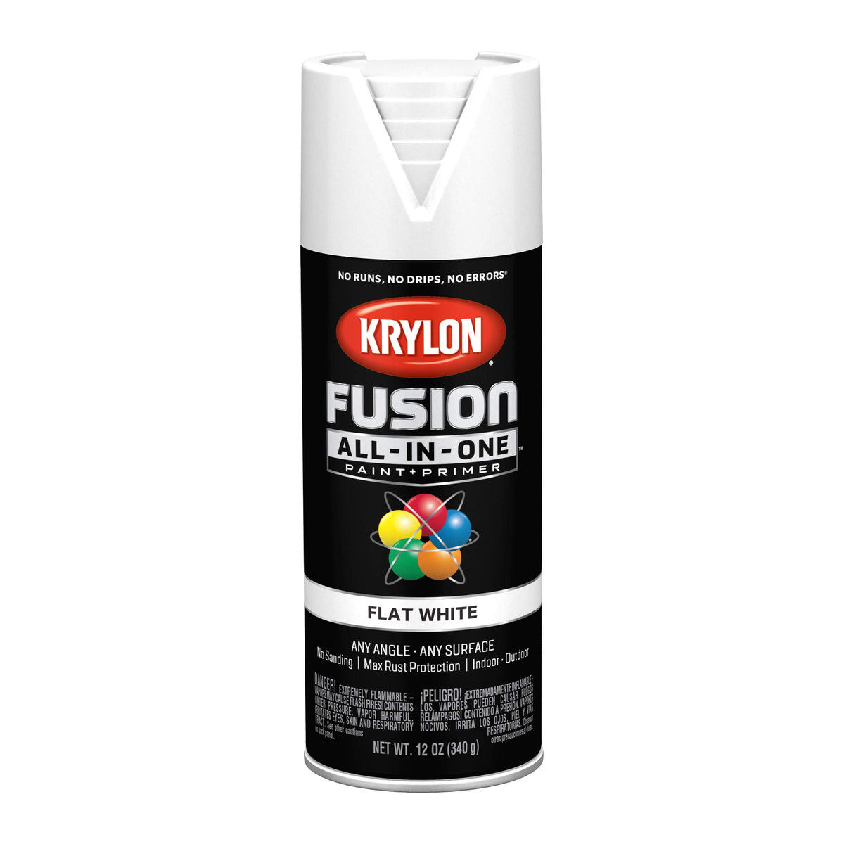 Krylon Fusion All-In-One, Metallic, Black Stainless Steel, 12 oz
