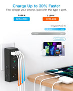 Surge Protector Outlet Extender with Rotating Plug, Multi Plug Wall Outlet