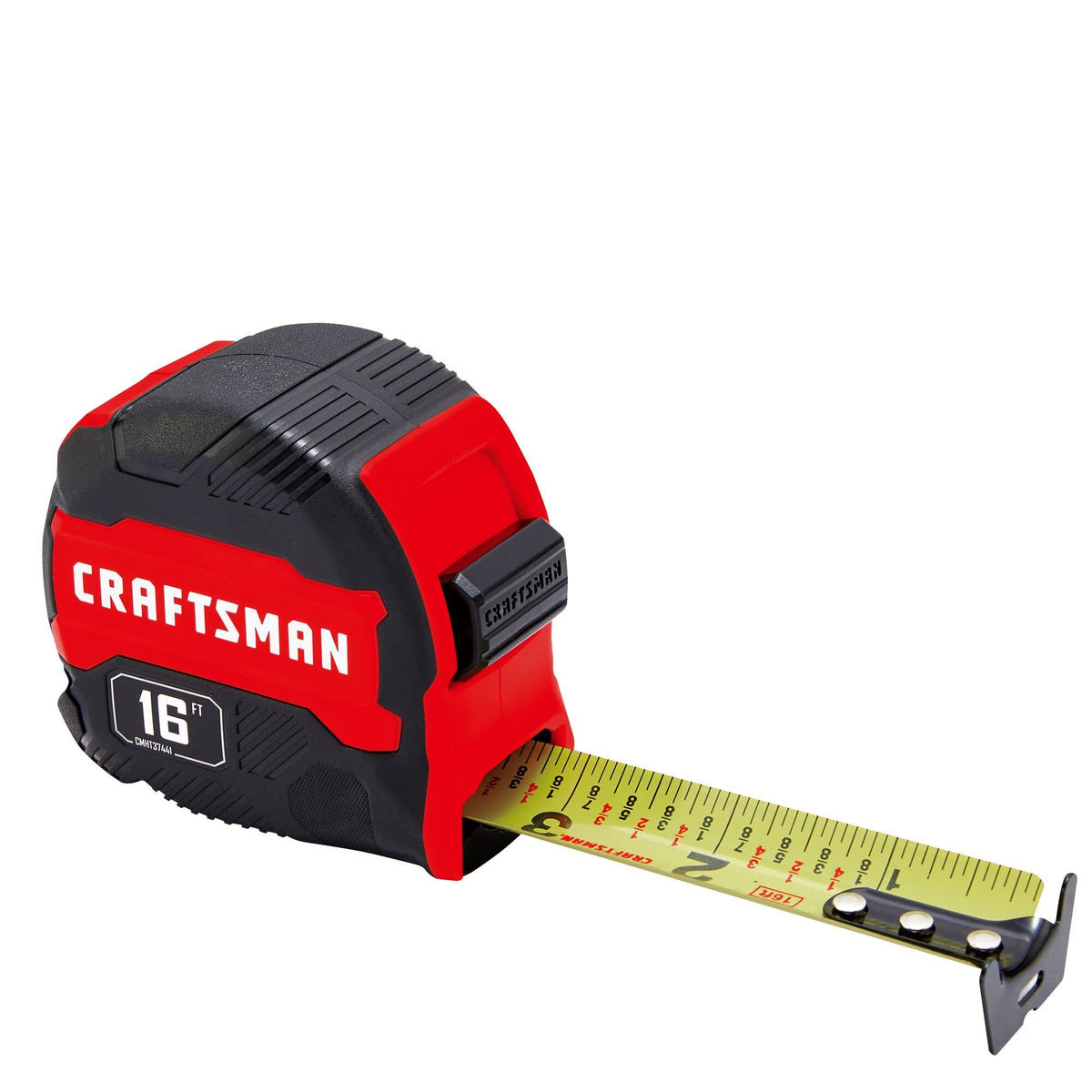 CRAFTSMAN 25-Ft Tape Measure with Fraction Marketing, Retractable, Manual-Locking Blade (CMHT37443S)