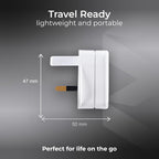 Masterplug Shavingadaptor_01 Electric Shaver Adaptor, 50 x 48 x 46 mm, White