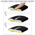 riemot Memory Foam Insoles for Men and Women - Replacement Shoe Inserts Comfort Cushioning for Sports Shoes, Trainers, Sneakers, Work Boots and Walking Shoes, Black with Yellow Base, UK8 / EU42
