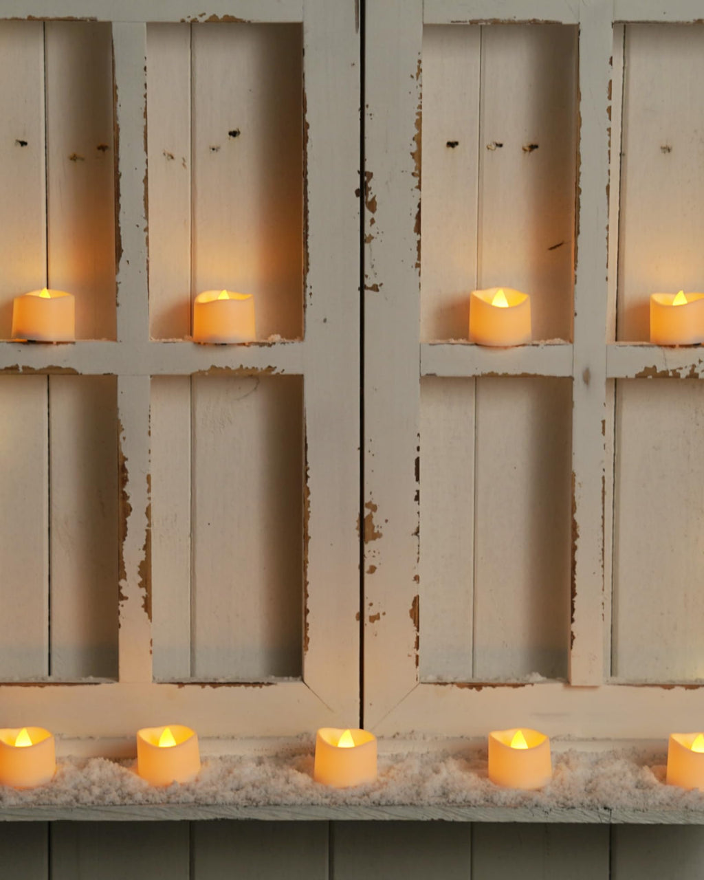Homemory 24-Pack Flameless Tea Lights Candles Battery Operated, 200+ Hours