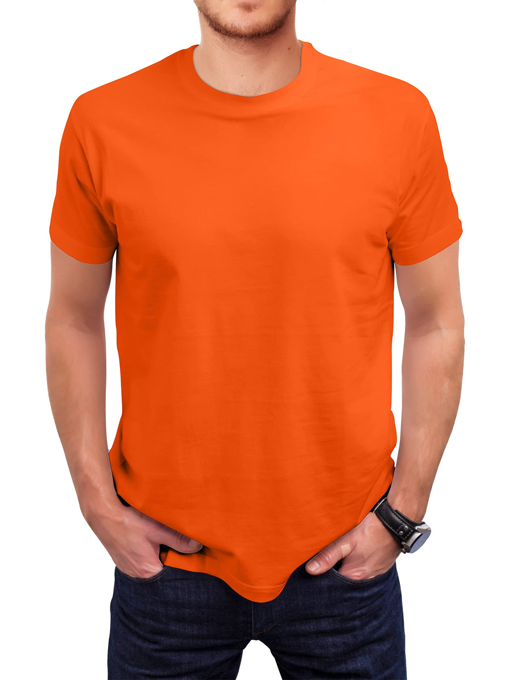 Love My Fashions Mens Plain T Shirt Crew Neck & Short Sleeve Cotton Tops for Men