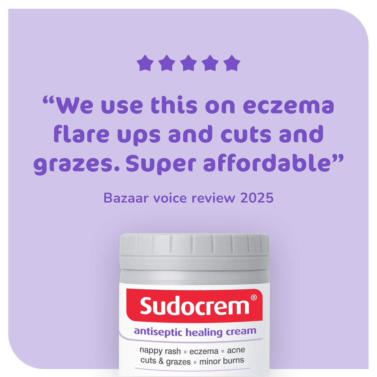 Sudocrem® Antiseptic Healing Cream, Zinc Oxide Cream, 250g