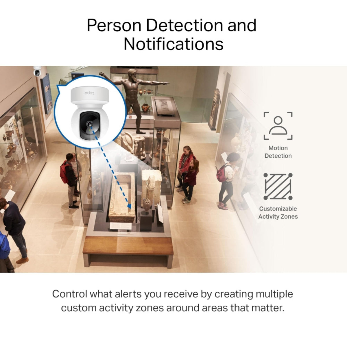 Tapo TC70 Full HD Pan/Tilt Indoor Security Camera Pet Camera House Security