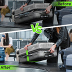 WISYOK Luggage Straps Extended, 4 Pack, 130-250cm Adjustable, Pink SkyBlue