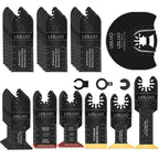 LEILUO 32Pcs Oscillating Tool Blades Wood Metal Multitool Blades Set