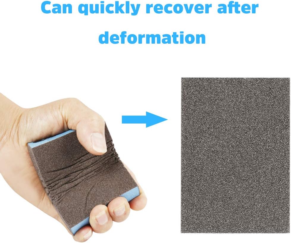 Onarway Sanding Blocks 6 Pack Wet and Dry Dual-use Sandpaper Sponges