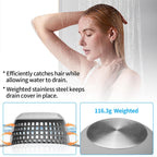 Aluvor Shower Drain Hair Catcher Bathtub Drain Cover Sink Drain Protector