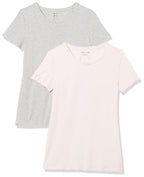Amazon Essentials Women's Regular-Fit Short-Sleeve Crewneck T-Shirt, Multipacks