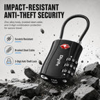 Diyife TSA Approved Luggage Locks with Flexible Steel Cable, Easy to Set up