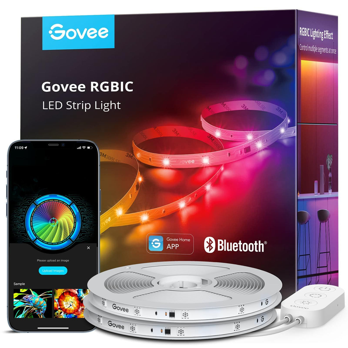 Govee 16.4ft RGBIC LED Strip Lights, LED Lights for Bedroom, APP Control