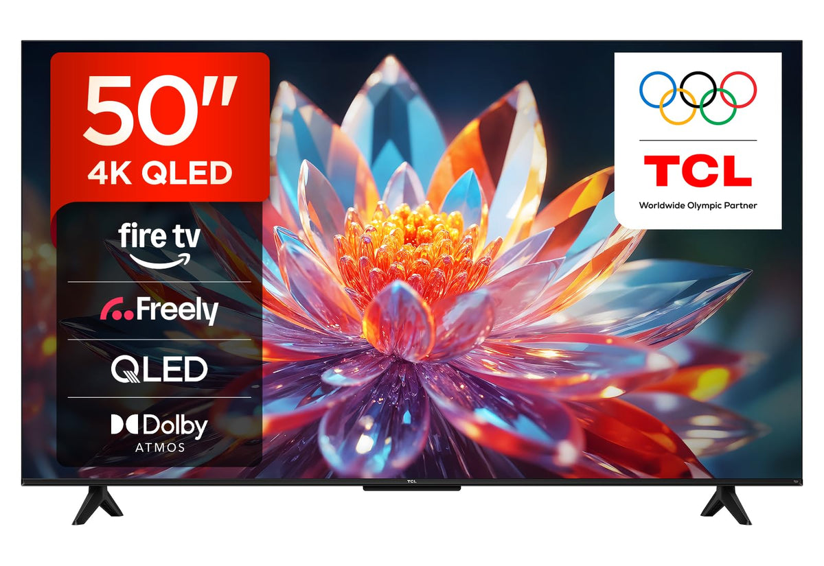 TCL 85T6C-UK 85 Inch QLED 4K HDR TV, Fire TV (Smart TV with Dolby Vision & Atmos, HDR10+, Press & Ask Alexa
