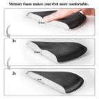 Women’s Memory Foam Insoles Replacement, Running Insoles Inserts for Sports Shoes Trainers Sneakers Work Boots Walking Shoes, Cushioning Comfort Insoles for Women 1 Pair, Size 5 UK W, Black