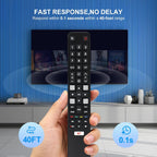 Replacement TCL TV Remote Control RC802N for TCL Android & LCD LED 4K Smart TVs: 32DS520, 40S6000FS, 49S6000FS, 49DP600, F43S5916, 50DP600, H32S5916, U49P6016, U55P6006 – No Setup Required
