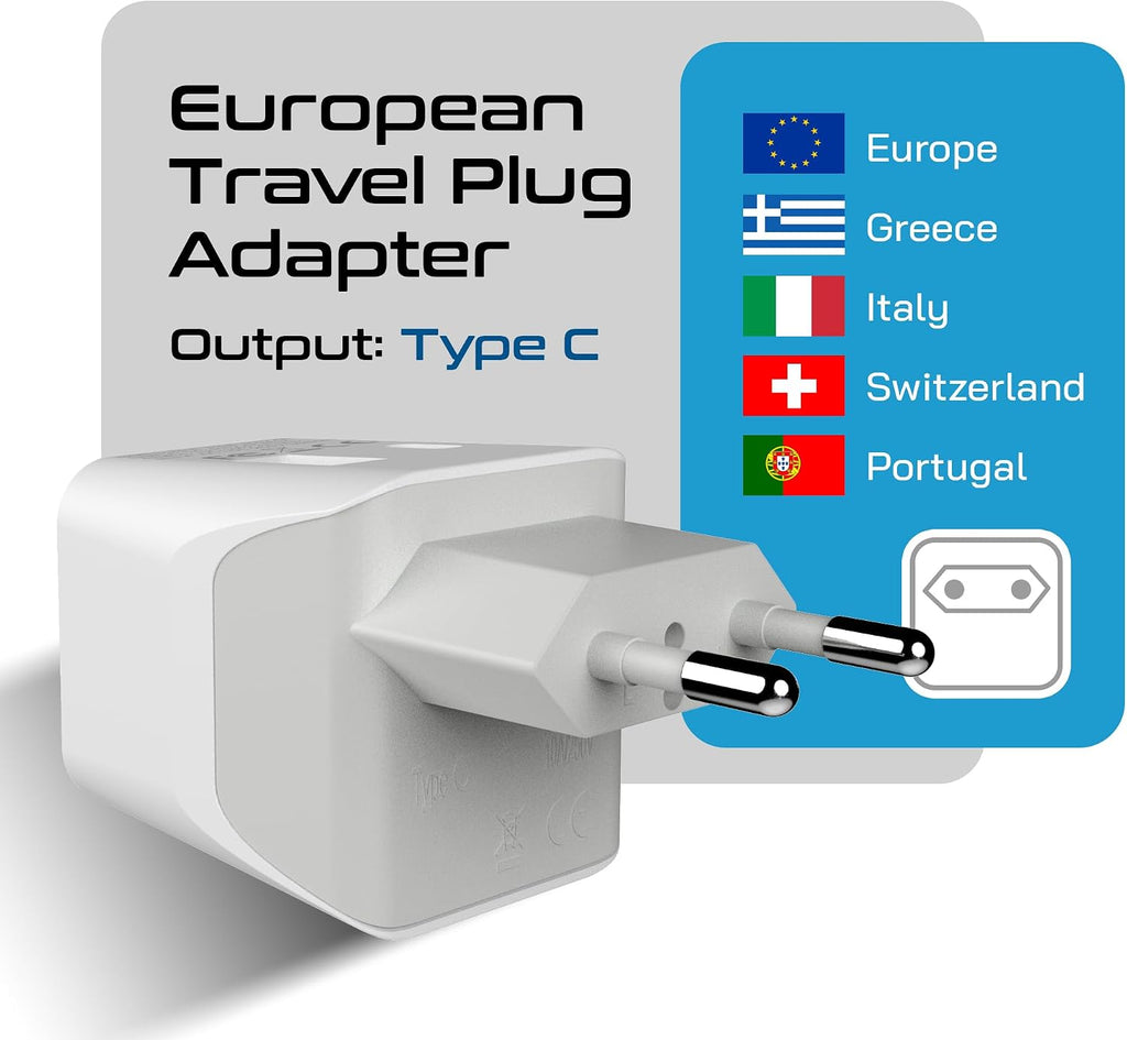 Ceptics 45W Universal Travel Adapter w/ 3 USB-A, 2 USB-C & Universal Input