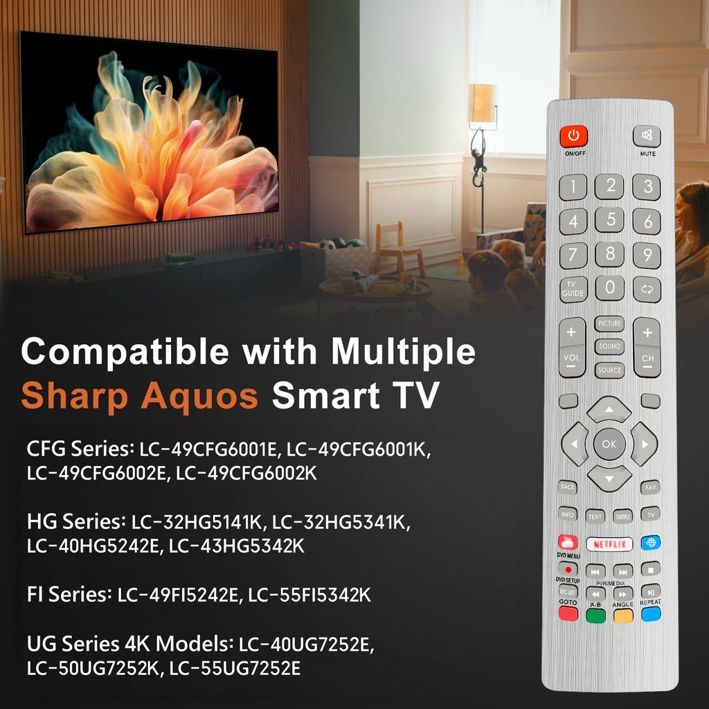 Samsung Universal TV Remote Control – Samsung TV Remote Replacement with Netflix, Prime Video, Rakuten Buttons for All S amsung LED QLED UHD 4K 8K Smart TVs