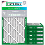 Filterbuy 30x32x1 Air Filter MERV 8 Dust & Allergy Defense (6-Pack)