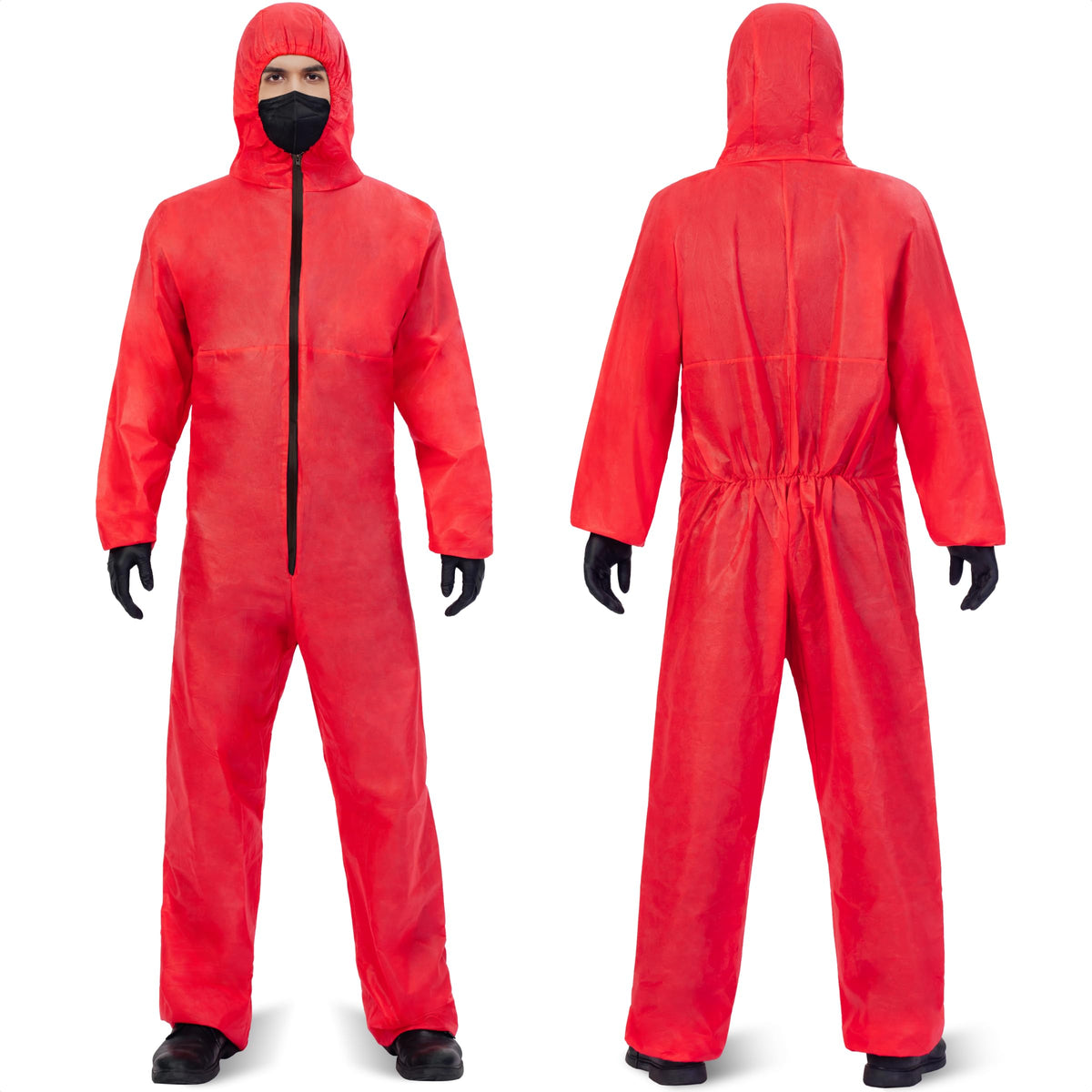 Medtecs Hazmat Suits - 6 Sizes Options - Disposable Coveralls Suit, Medical Protective Coverall PPE Hazmat Suits