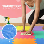 kidoola Foam Baby Play Mat (29x29cm) – Thick & Soft EVA Foam Interlocking Floor Tile Matting for Children – Large Multi Colour, Safe & Comfortable 7mm Thick Play Flooring (27pc)