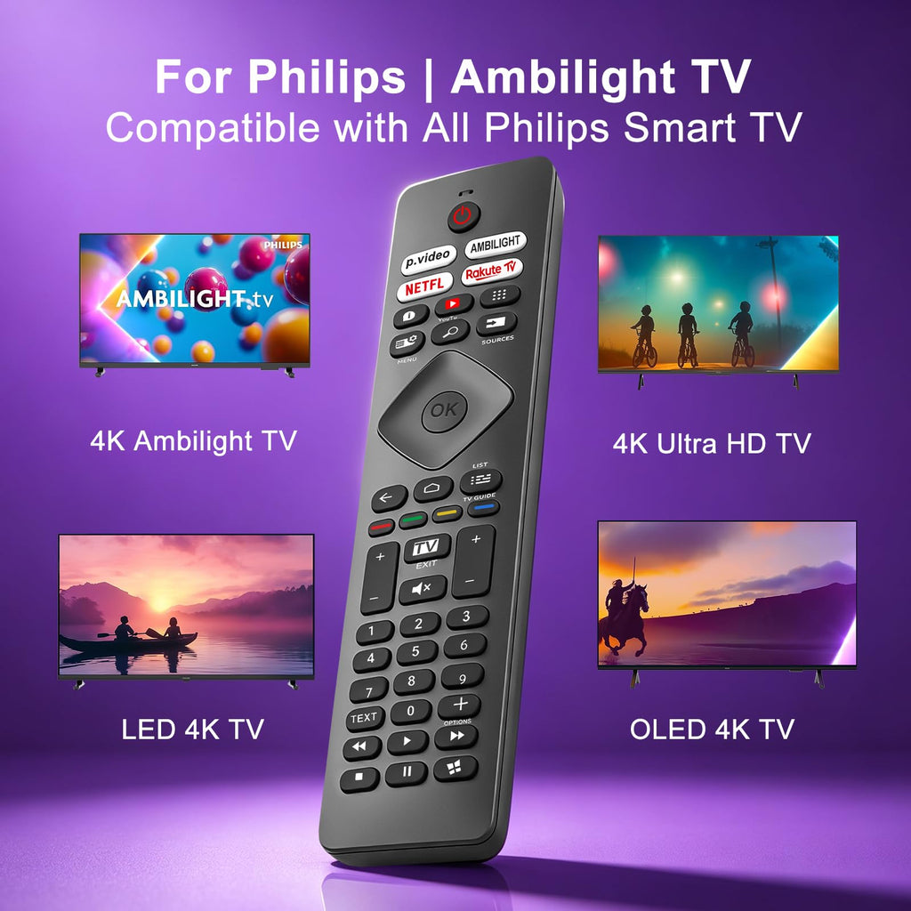 Replacement TCL TV Remote Control RC802N for TCL Android & LCD LED 4K Smart TVs: 32DS520, 40S6000FS, 49S6000FS, 49DP600, F43S5916, 50DP600, H32S5916, U49P6016, U55P6006 – No Setup Required