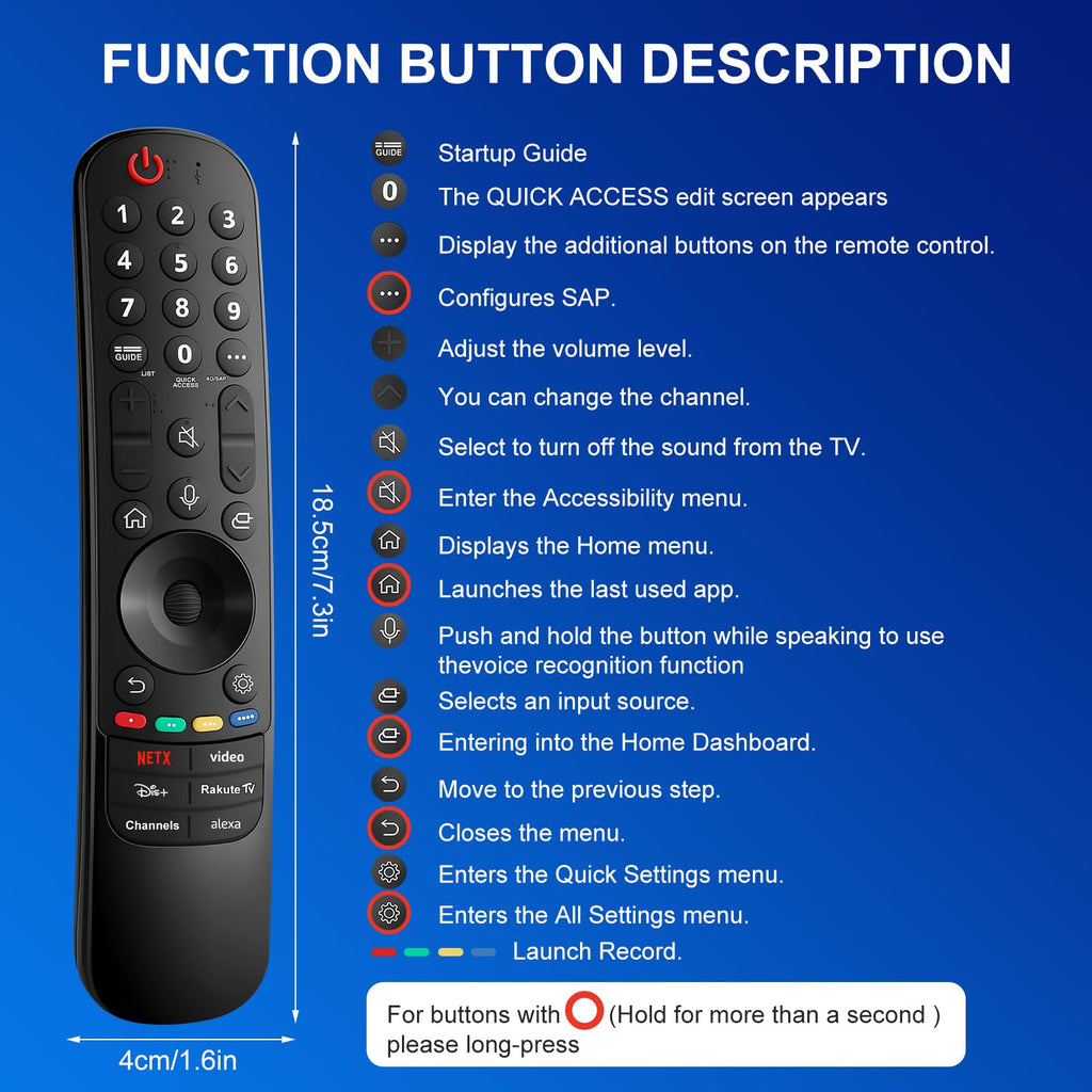 Replacement TCL TV Remote Control RC802N for TCL Android & LCD LED 4K Smart TVs: 32DS520, 40S6000FS, 49S6000FS, 49DP600, F43S5916, 50DP600, H32S5916, U49P6016, U55P6006 – No Setup Required