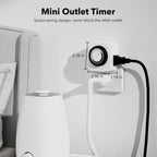 BN-LINK U47 Indoor Mini 24-Hour Mechanical Outlet Timer, 3-Prong, 2-Pack