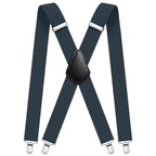 Aomig Mens Braces, Mens Suspenders with Strong Metal Clips, 3.5cm Wide Heavy Duty Suspenders for Men Women Business Wedding Casual