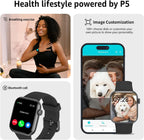 Smart Watch for Men Women Answer/Make Call,1.85" Smartwatch, Fitness Watch with Heart Rate Blood Pressure Sleep Monitor,140+Sports,IP68 Waterproof Step Counter Watch Compatible with Android IOS