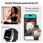 Smart Watch for Men Women Answer/Make Call,1.85" Smartwatch, Fitness Watch with Heart Rate Blood Pressure Sleep Monitor,140+Sports,IP68 Waterproof Step Counter Watch Compatible with Android IOS