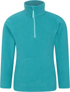 Mountain Warehouse Camber Kids Coral Fleece Top - Lightweight, Quick Drying, Breathable Sweatshirt for Outdoor Activities - Unisex, Suitable for Winter Layering