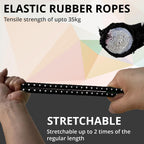 ANSIO Bungee Cords with Hooks, UV-Resistant Bungee Straps, 12 Pack Assorted